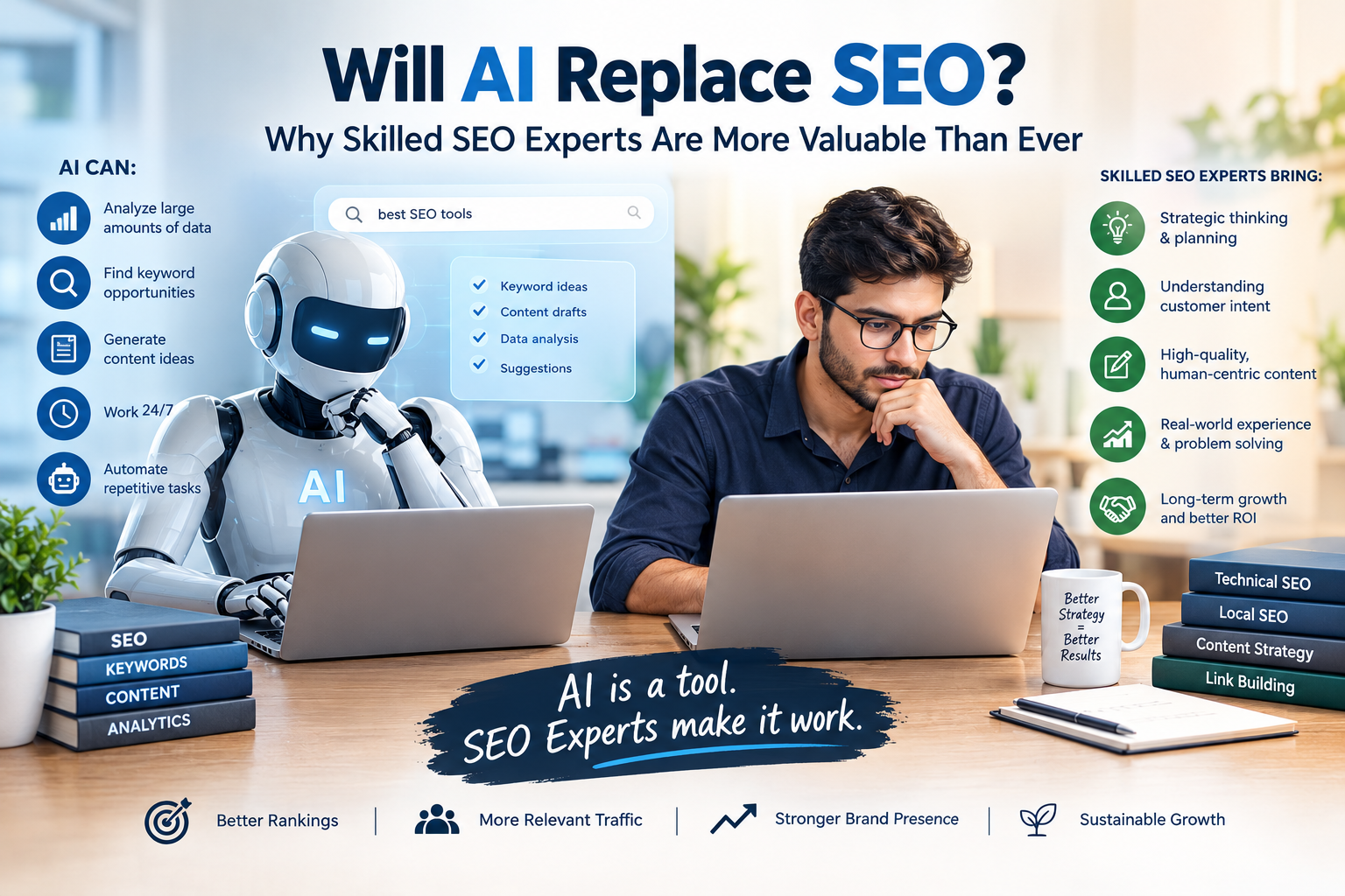 Will AI Replace SEO? Why Skilled SEO Experts Are More Valuable Than Ever