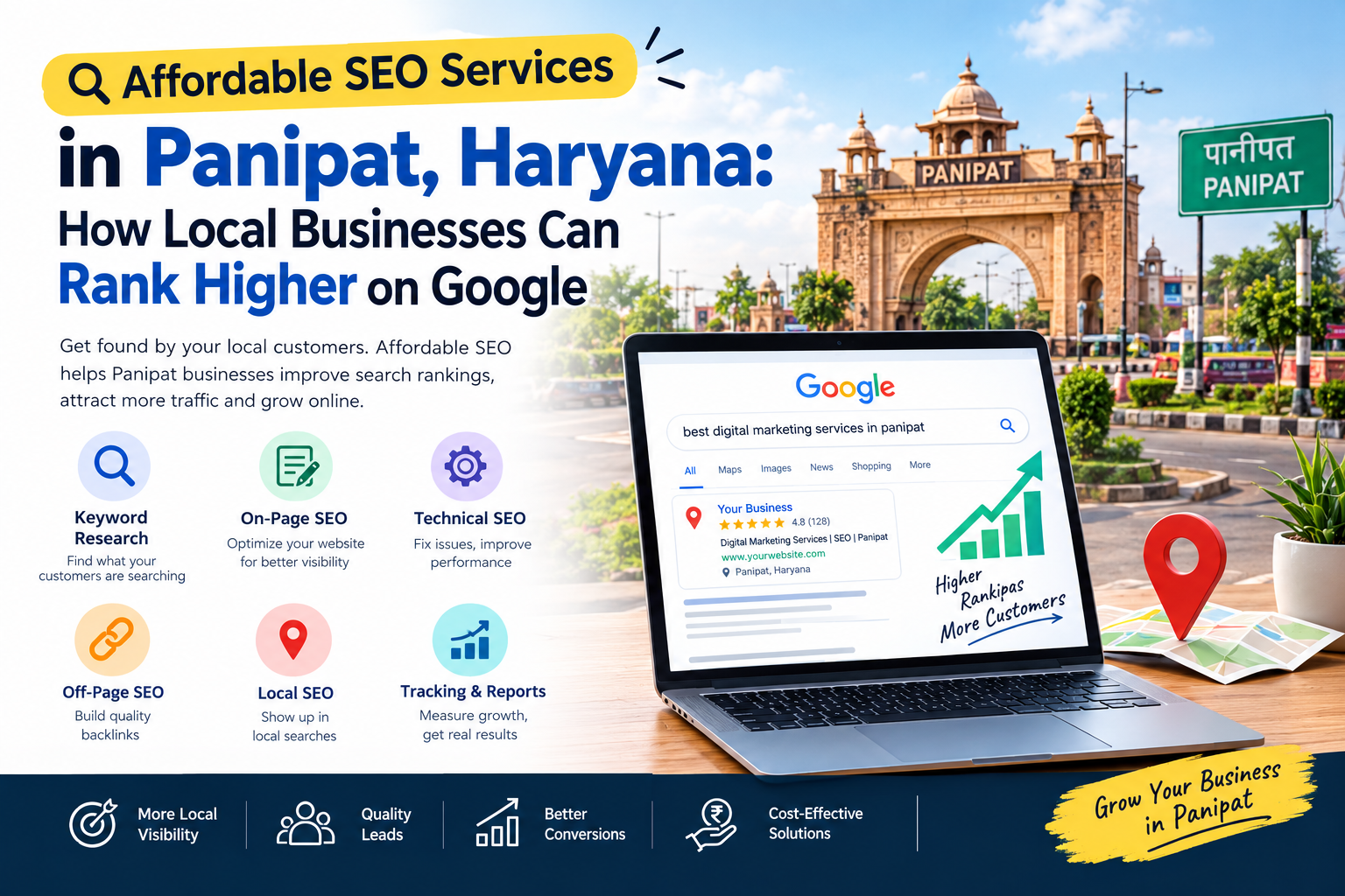 Affordable SEO Services in Panipat, Haryana: How Local Businesses Can Rank Higher on Google