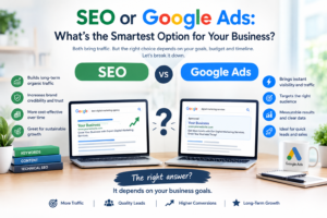 SEO or Google Ads: What’s the Smartest Option for Your Business?